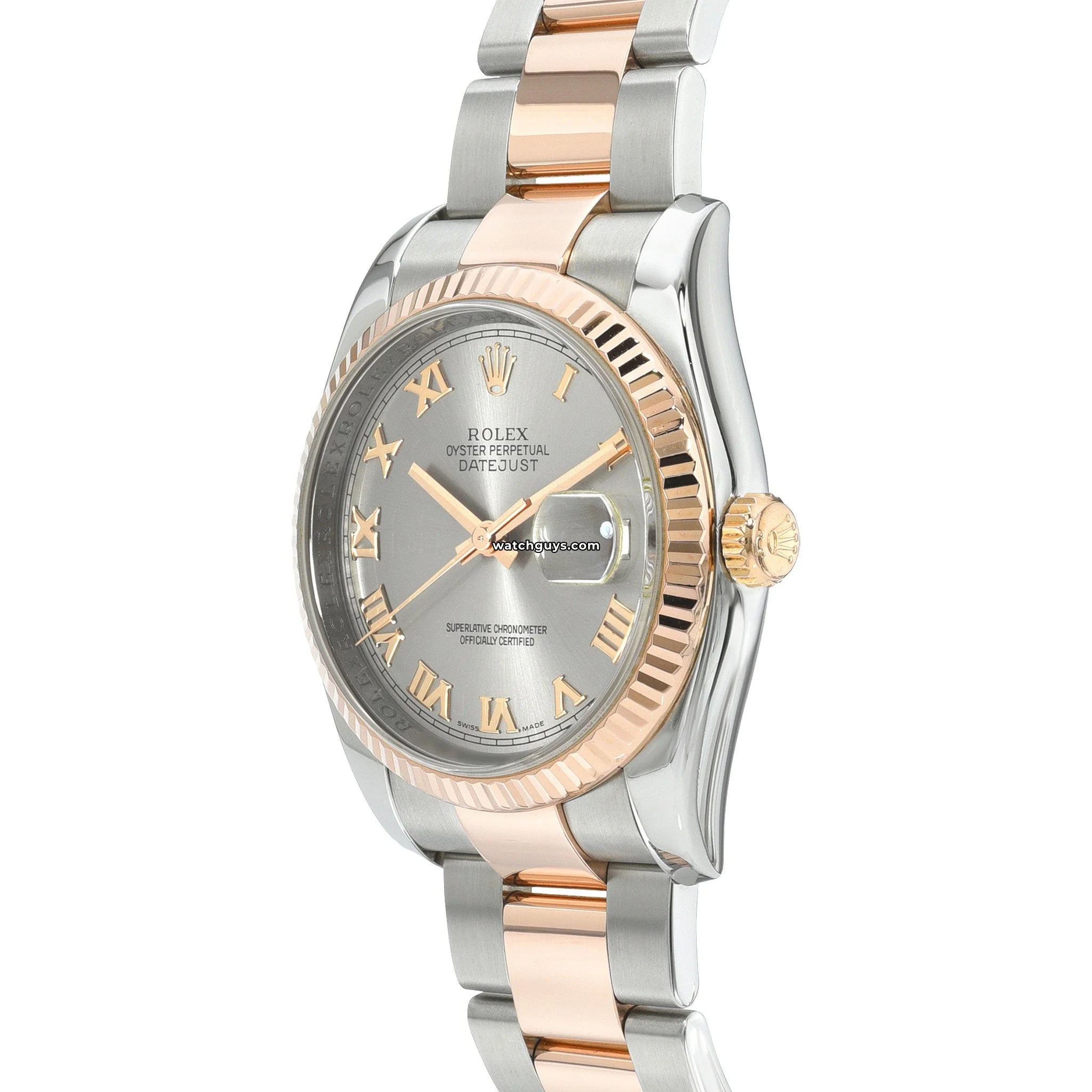 Rolex Datejust 116231 Men's Watch - Slate Dial with Roman Numerals - Luxury Automatic Timepiece for Business, Formal Events & Everyday Wear