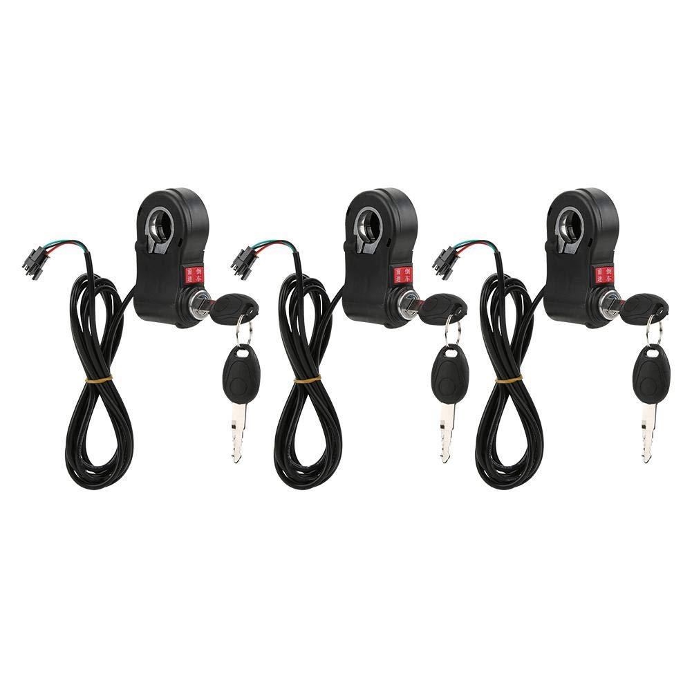 Best Electric Bike Handlebar Switch - 3Pcs Forward/Reverse Button with Lock for E-Bike Modification | Perfect for DIY E-Bicycle Upgrades & Repair Accessories | Ideal for Commuting, Off-Road & Urban Riding