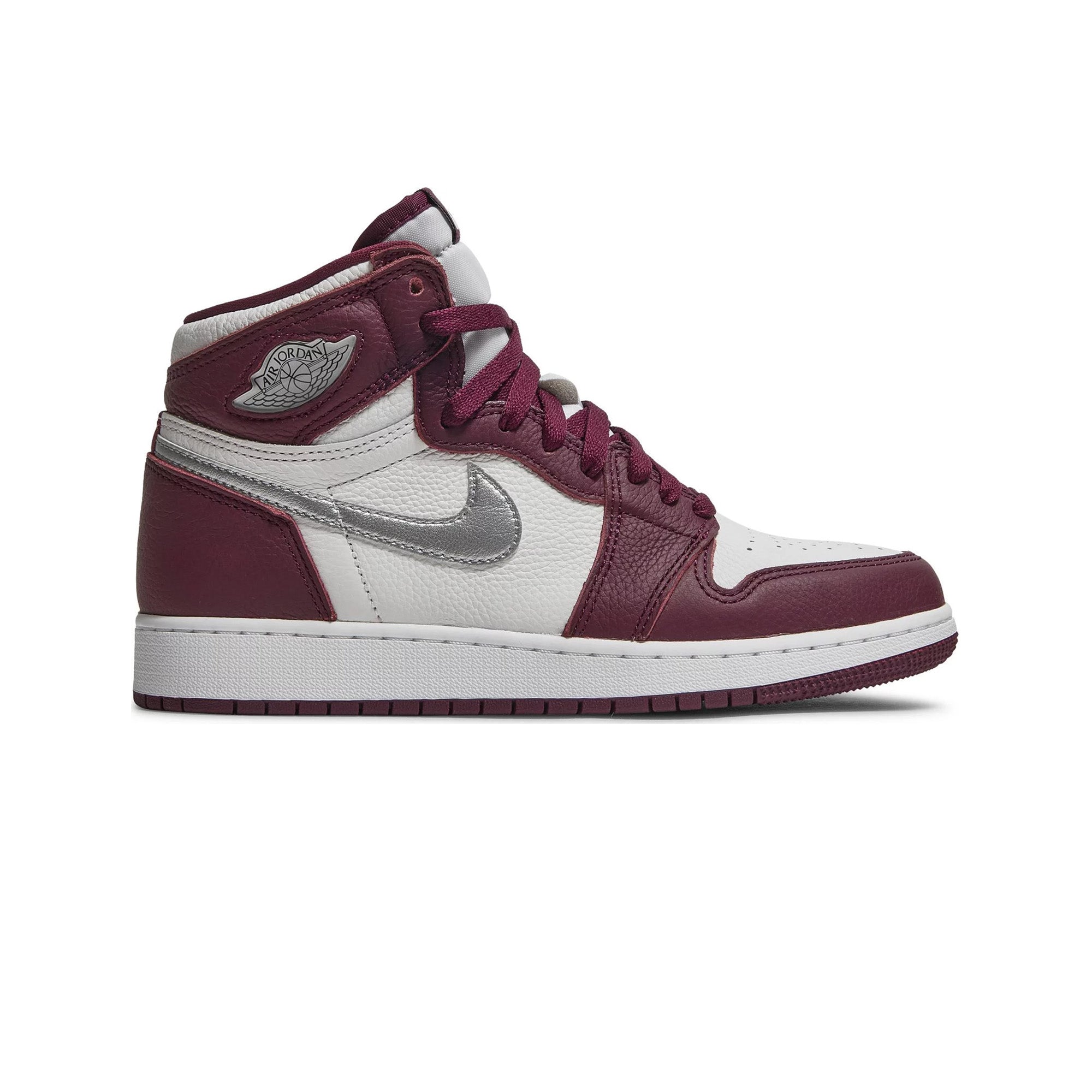 Air Jordan 1 Retro High 'Bordeaux' GS Sneakers (2021) - Women's Basketball Shoes for Casual Wear & Street Fashion