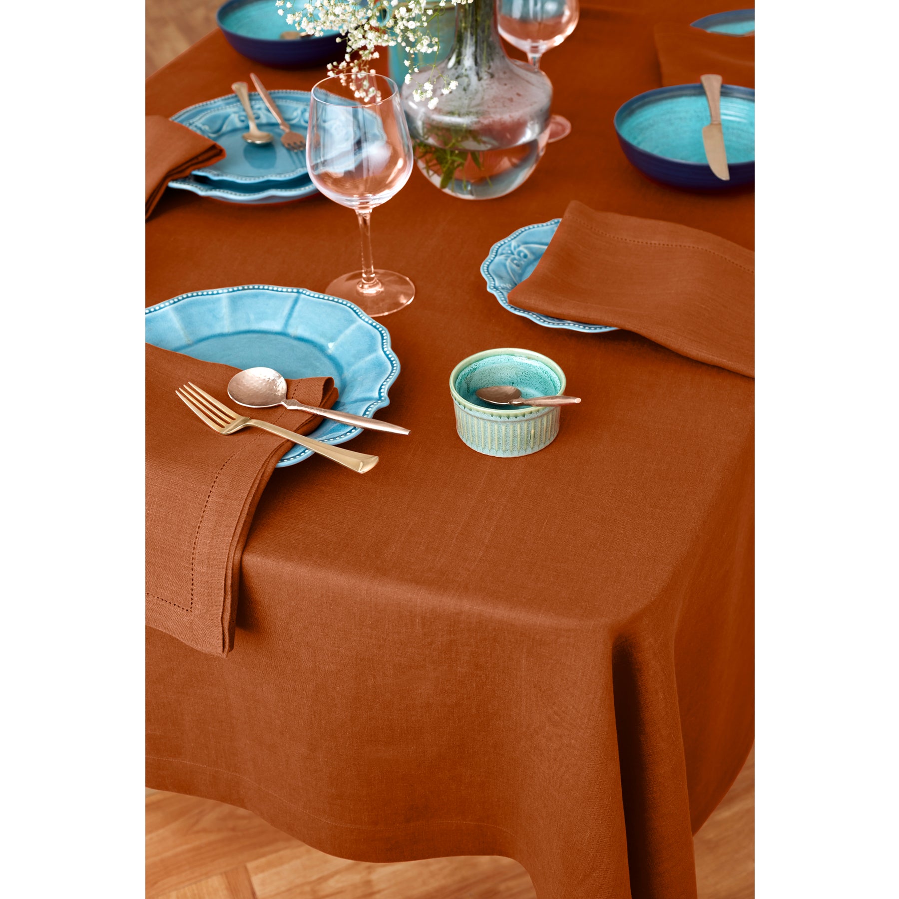 Sonoma Tablecloth - Premium Cotton Table Cover for Dining & Decor | Perfect for Parties, Weddings & Home Decor