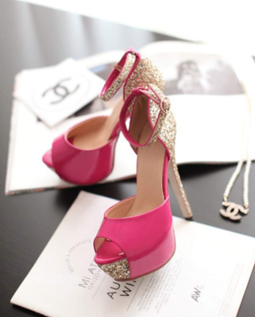 Sparkling Pink Sequin Stiletto Heels for Women - Summer Party Shoes | Perfect for Weddings, Night Out & Special Occasions