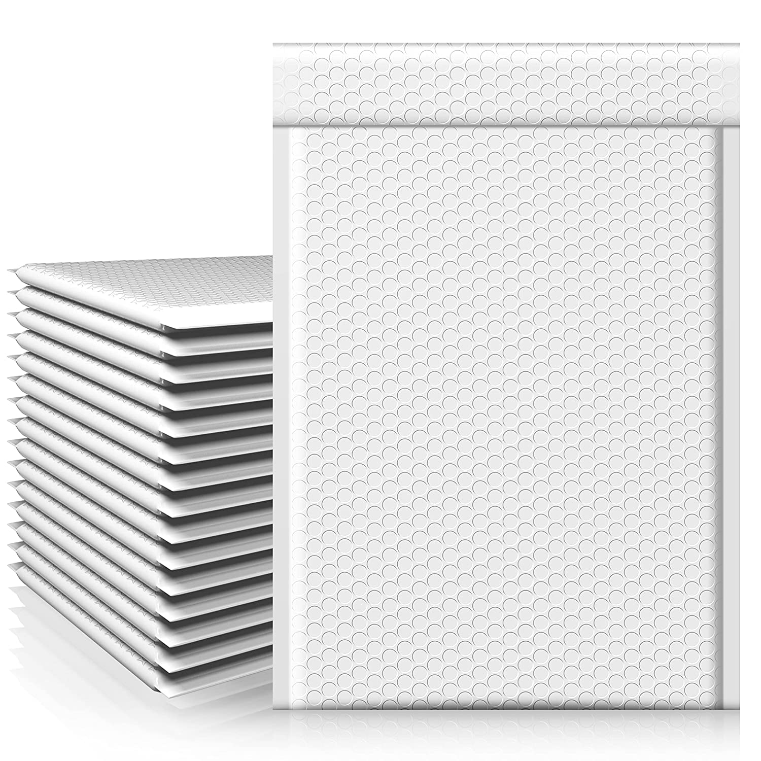 10.5x16 Inch White Bubble Mailer Padded Envelope - Waterproof Shipping Envelopes for Ecommerce, Small Packages, Jewelry & Documents - Perfect for eBay, Amazon & Etsy Sellers