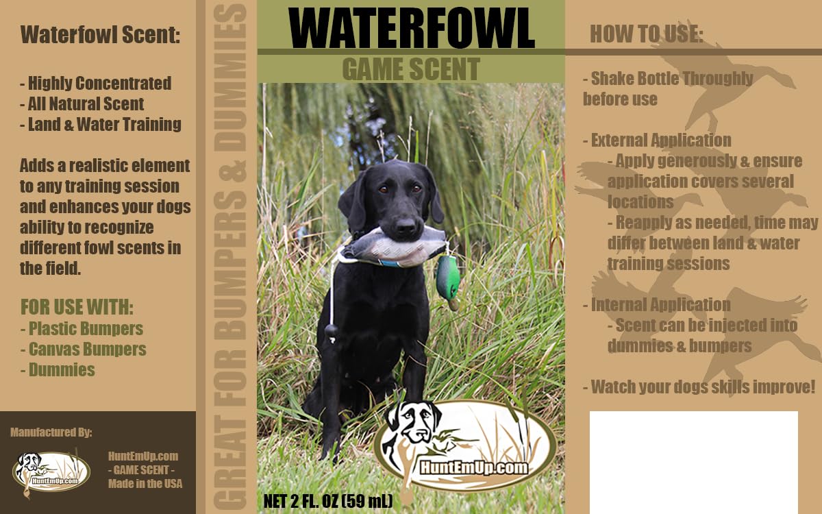 Premium Waterfowl Scent for Dog Training - Duck & Goose Attractant for Hunting Dogs | Enhance Retrieval Skills in Wetlands & Field Training