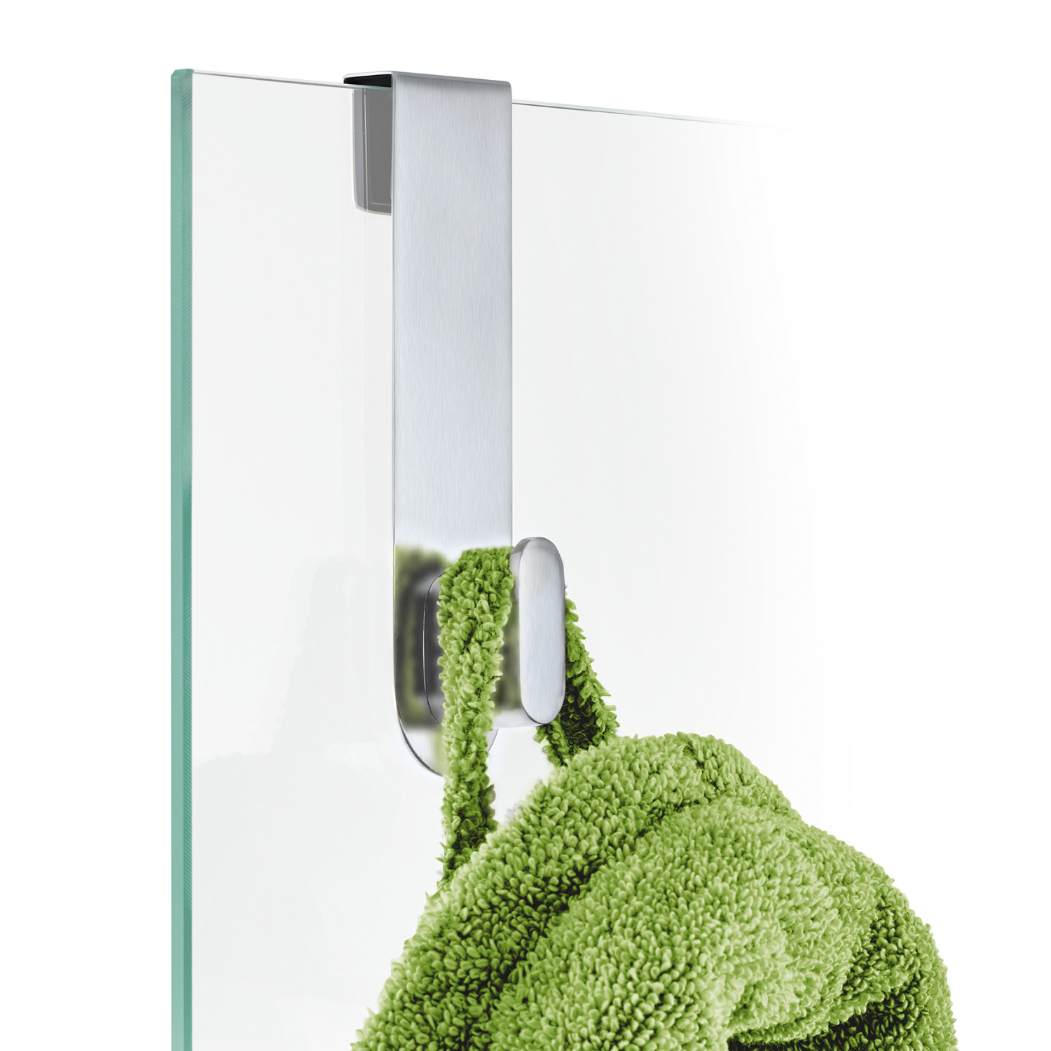 Stainless Steel Shower Hook for Glass Door - Rustproof Bathroom Organizer for Towels, Robes & Accessories - Perfect for Modern Bathrooms & Spa Showers
