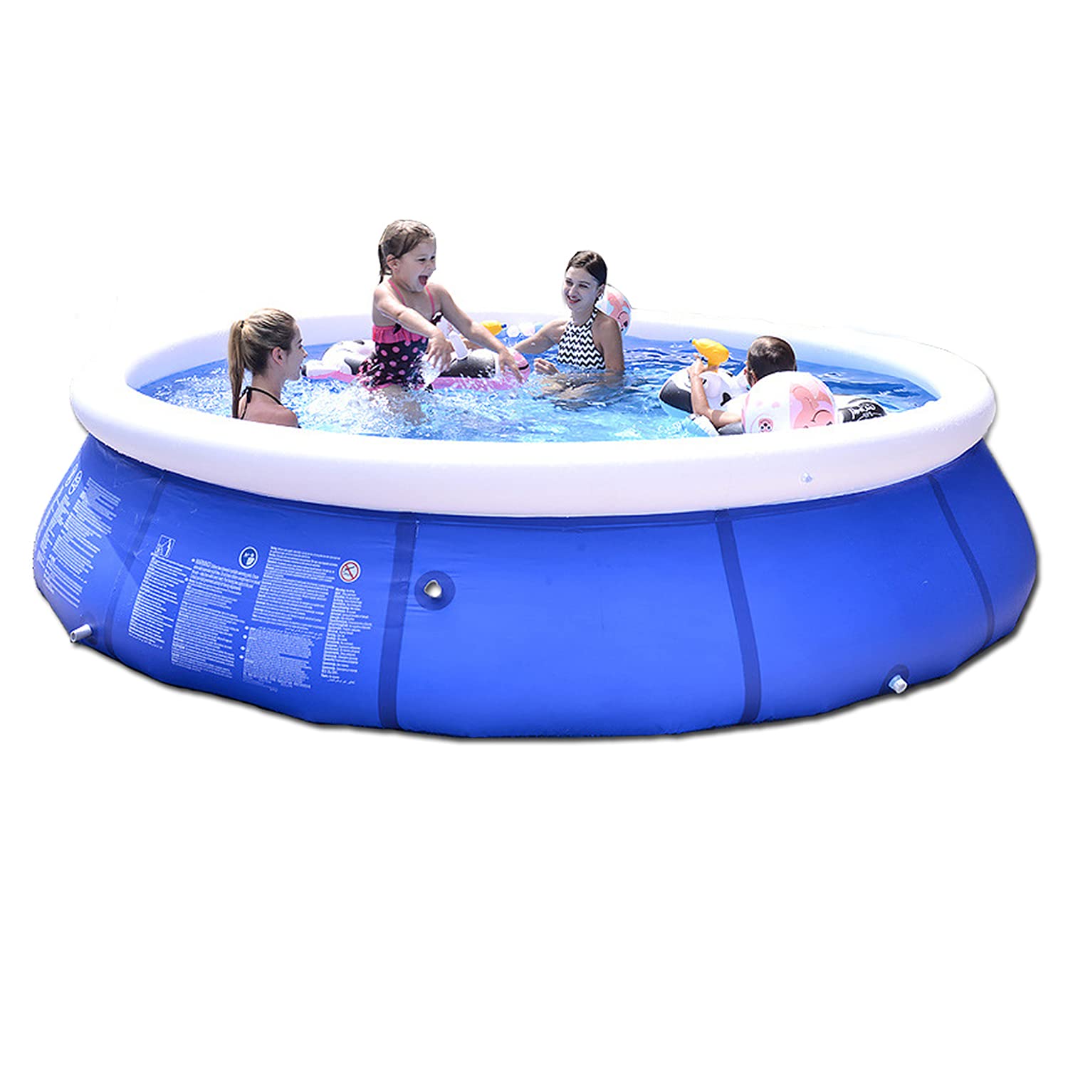 Inflatable Above Ground Swimming Pool 12ft x 30in - Portable Blow Up Pool for Kids & Adults, Easy Setup Outdoor Backyard Garden Family Pool - Perfect for Summer Parties, Relaxation & Backyard Fun