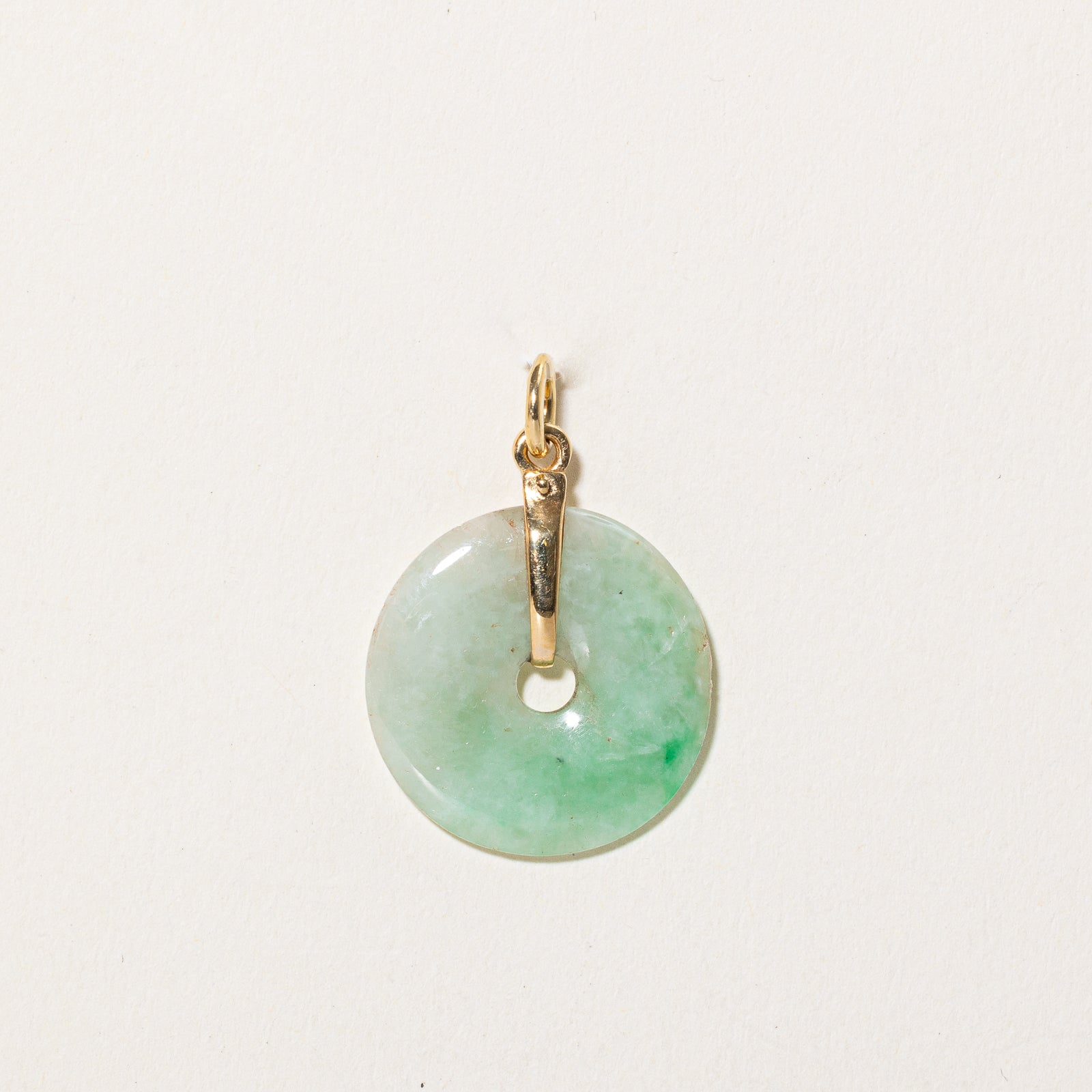 12.00ctw Donut Jadeite Pendant - Natural Green Jade Jewelry for Women, Gift for Her | Perfect for Meditation, Yoga & Spiritual Healing