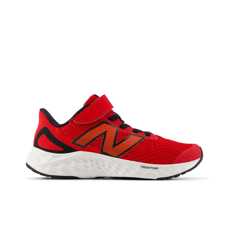 New Balance Arishi V4 Velcro Youth Sneakers - Red | Comfortable Kids' Running Shoes for School & Play
