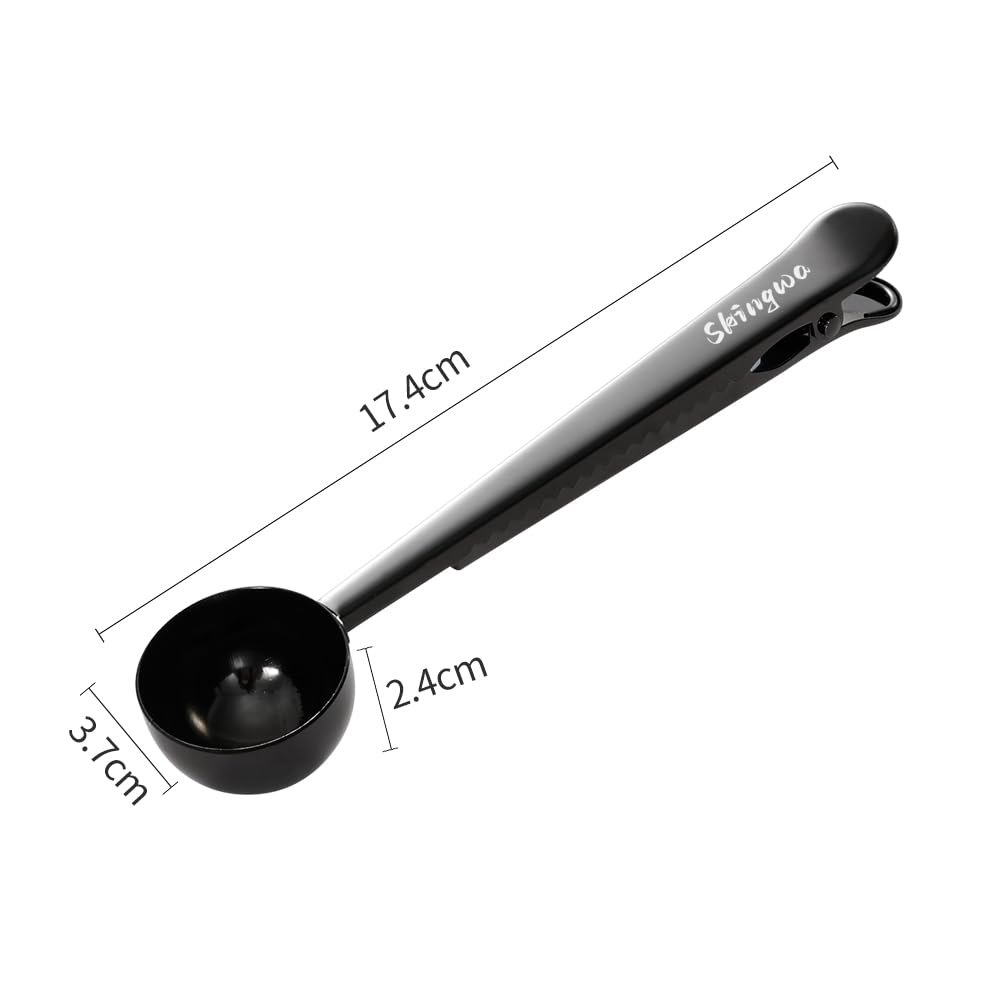 **20ml Multi-Function Coffee Scoop with Bag Clip & Sealed Clamps - Perfect for Measuring Coffee, Powder, Milk & Spices (Rainbow Color) | Ideal for Kitchen, Camping & Travel**
