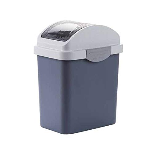 Large Swing-Top Kitchen Trash Can with Lid - 50 Gallon Tall Outdoor Garbage Bin for Indoor, Commercial & Home Use (Black) - Perfect for Kitchens, Offices, Restaurants & Patios