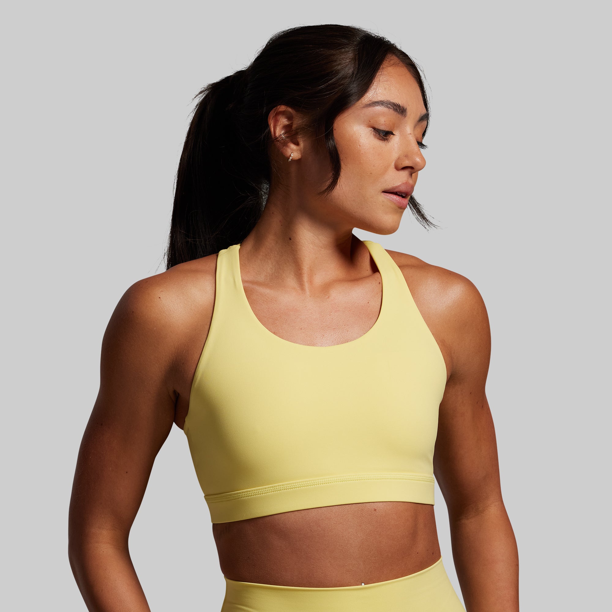 Synergy Women's Short Sleeve T-Shirt & Shorts Set - Sunshine Yellow Summer Outfit for Gym, Yoga, Running & Casual Wear