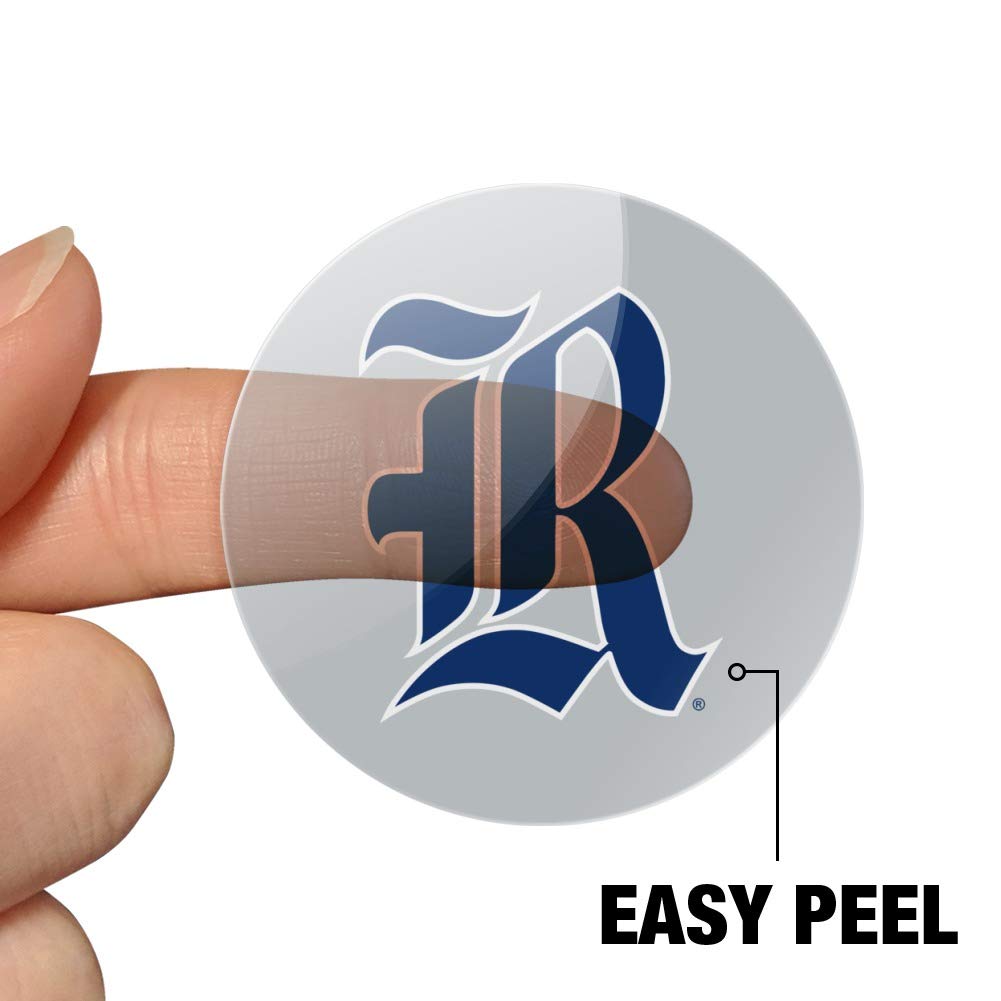 Rice University Owls Logo 1 Inch Planner Stickers - Clear Scrapbooking Decals for Bullet Journals, DIY Crafts, and School Supplies | Perfect for College Students, Planners, and Scrapbook Enthusiasts