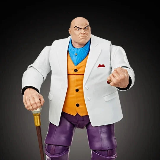 Spider-Man Marvel Legends Retro Collection 6-Inch Action Figure - Marvel's Kingpin - Collectible Toy for Fans, Display & Play - Perfect for Gifts, Decor, and Comic Book Enthusiasts
