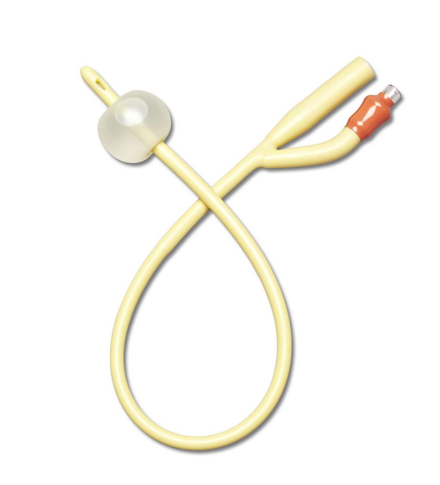Premium Silicone Elastomer Coated Latex Foley Catheter - Medline Brand - Available in All Sizes for Hospital, Home & Clinical Use