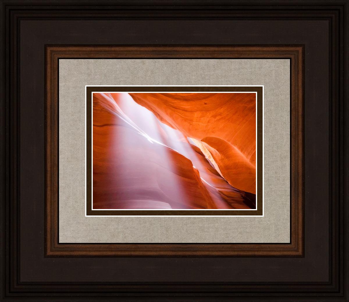 Stunning Antelope Canyon Light Shafts Wall Art - Natural Sunbeam Photography Print for Home & Office Decor - Perfect for Living Rooms, Bedrooms & Workspaces