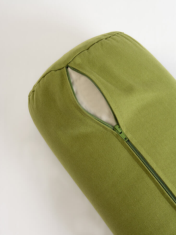 Organic Cotton Buckwheat Meditation Bolster Cushion for Yoga & Zen Relaxation - Perfect for Yoga Studios, Home Meditation & Stress Relief