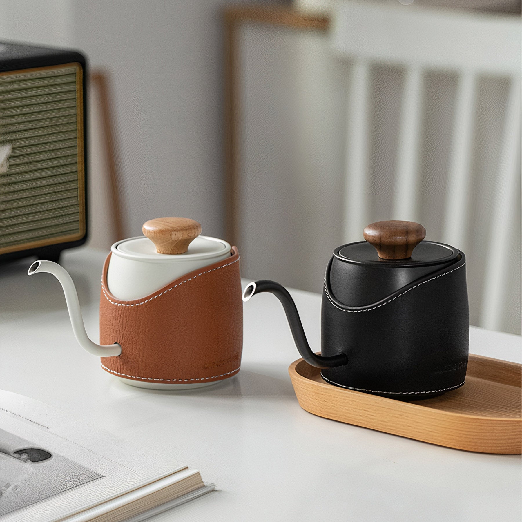 Mini Handleless Coffee Pot - Portable Pour Over Coffee Maker for Home, Office & Travel - Perfect for Drip Brewing, French Press & Cold Brew Coffee
