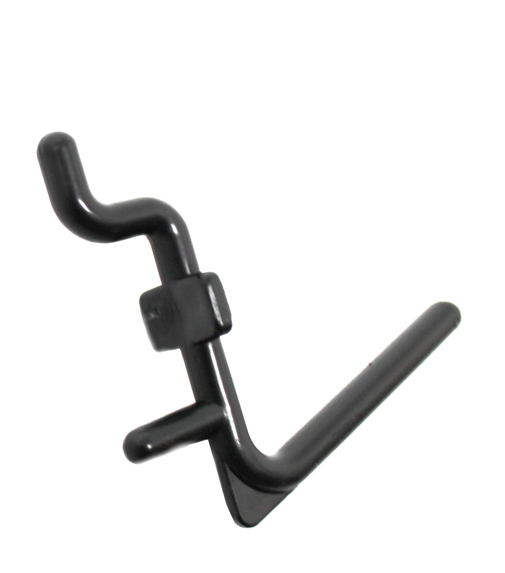 JSP Manufacturing Non-Locking Plastic L-Style Pegboard Hooks - 250 Pack Black | Garage Tool Organization, Craft Room Storage & Workshop Accessories