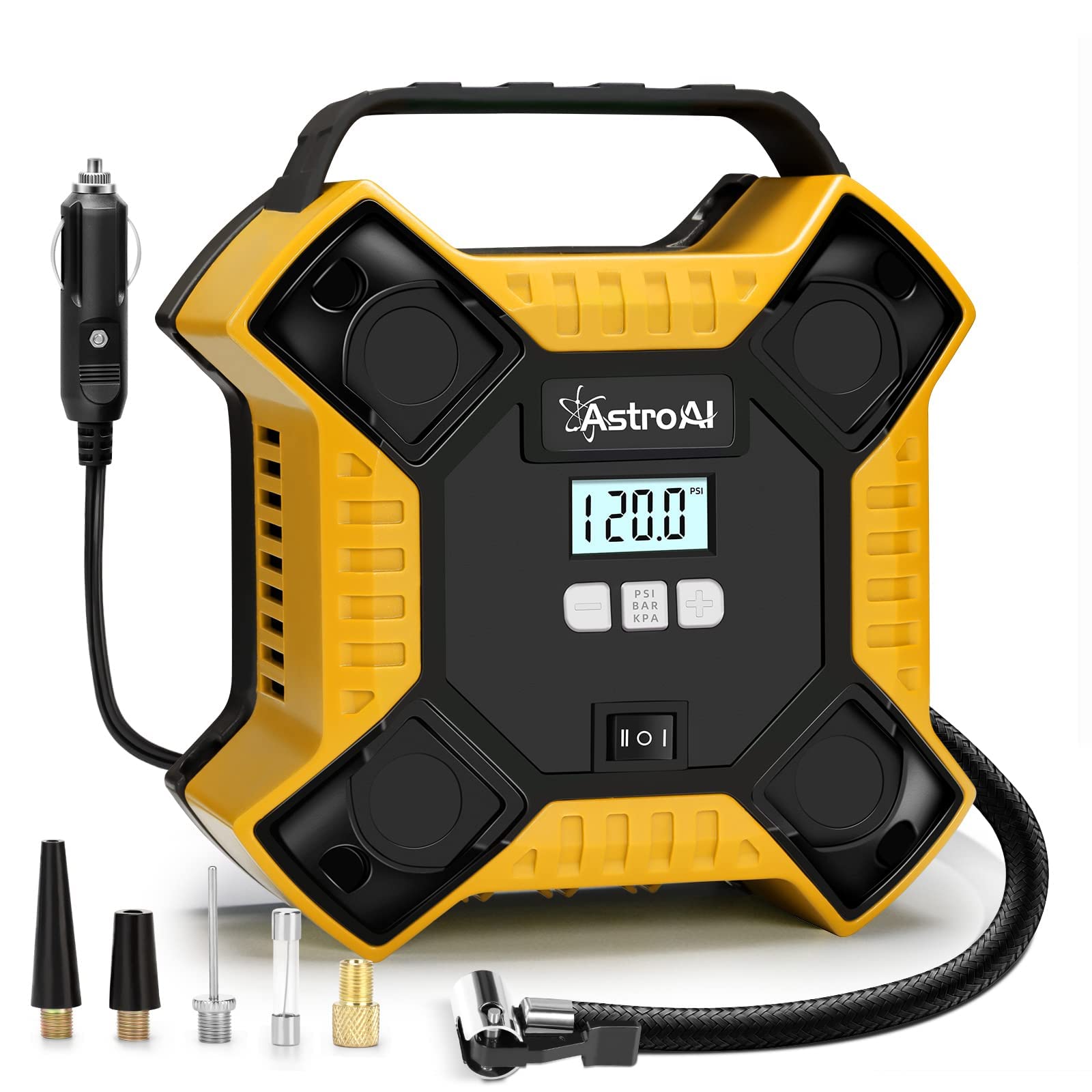 AstroAI Car Vacuum Cleaner & Tire Inflator Combo Kit - Portable Auto Accessories for Car Cleaning and Tire Pressure Maintenance | Perfect for Road Trips, Camping, and Emergency Car Care