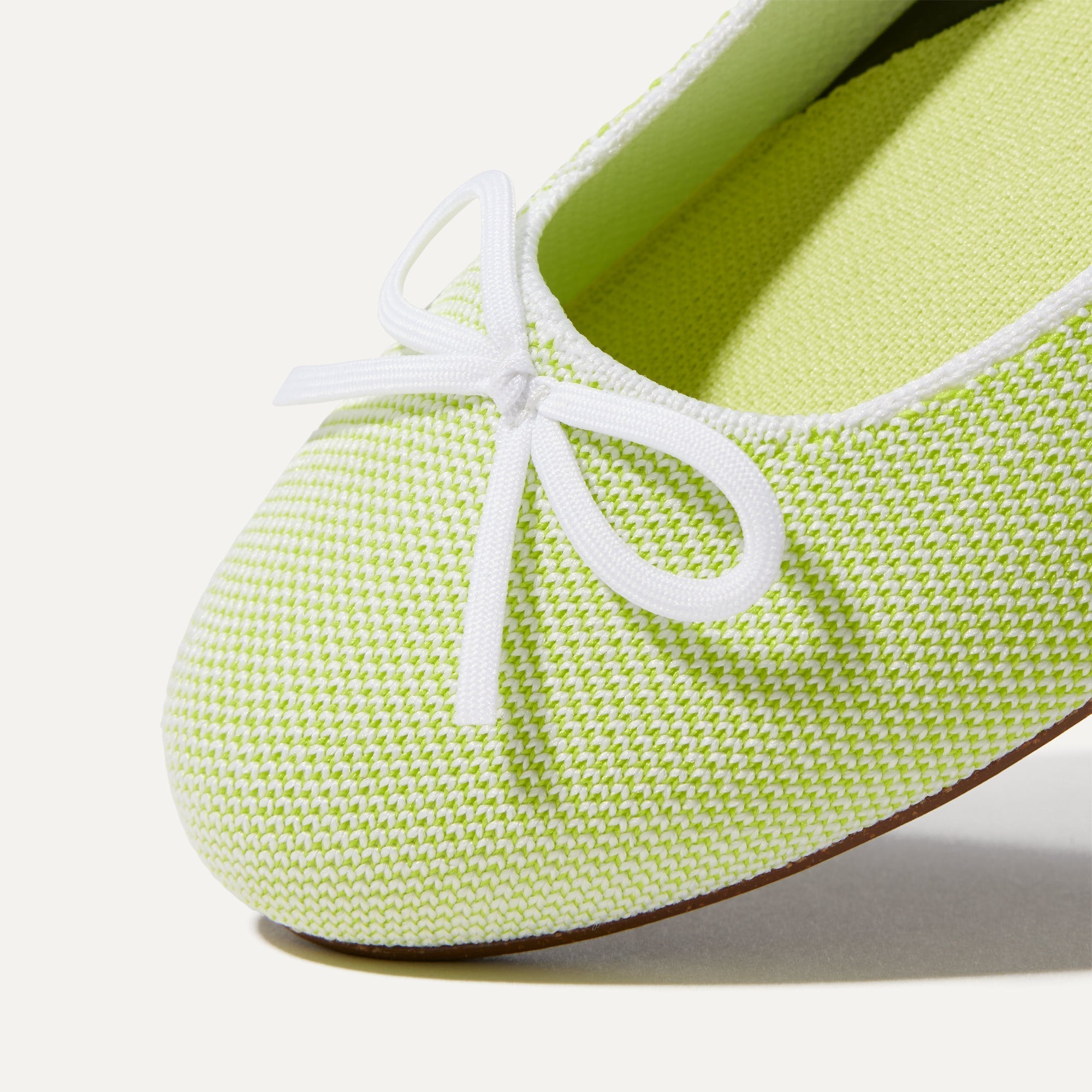 Comfortable Women's Ballet Flats in Chartreuse Green | Breathable & Lightweight for Work, Travel & Casual Wear