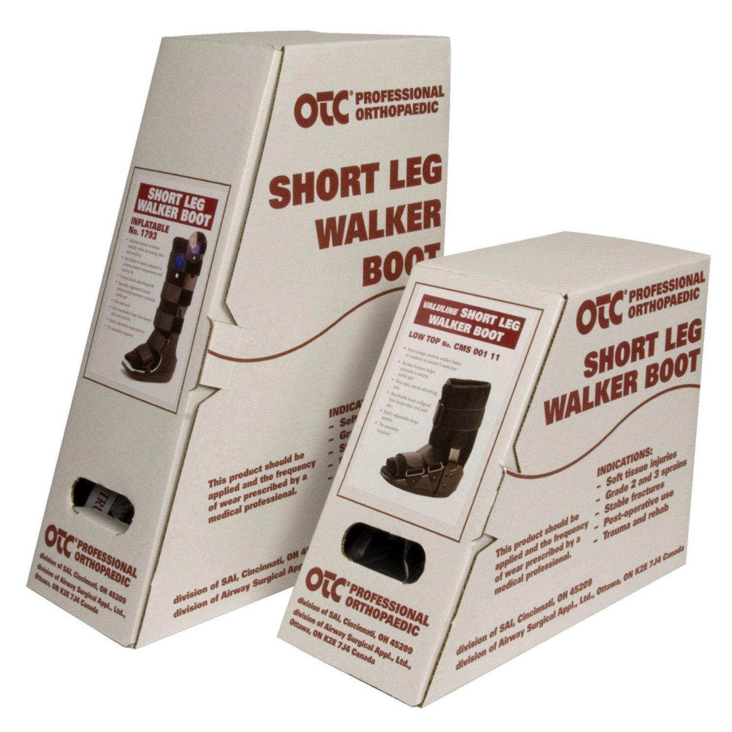 Premium OTC High Top Adjustable Air Cast Walker Boot for Ankle & Foot Injuries - Black, Deluxe Tall/X-Large - Ideal for Post-Surgery Recovery, Sprains & Fractures Support