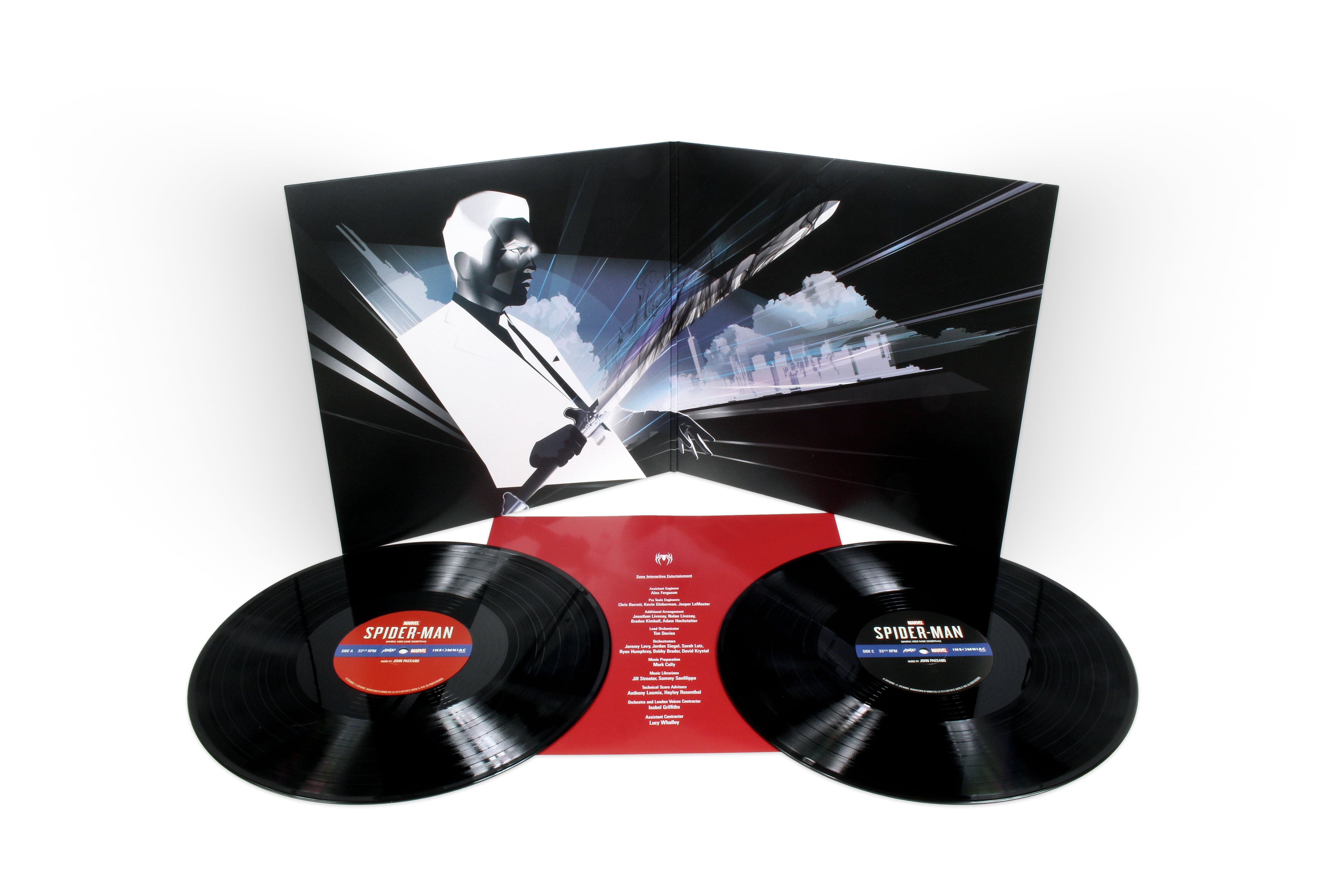 Marvel's Spider-Man Original Video Game Soundtrack 2XLP Vinyl Record - Collector's Edition for Gaming & Movie Fans - Perfect for Home Entertainment and Gift Giving