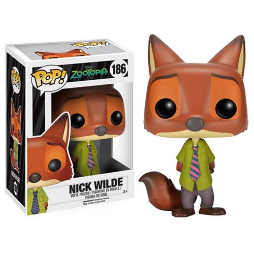 Disney Zootopia Pop! Vinyl Figure - Nick Wilde Collectible Toy for Fans & Gift Ideas | Movie Merchandise, Shelf Display, Birthday Present