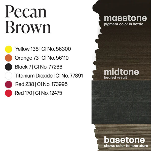 Perma Blend Luxe Pecan Brown Tattoo Ink - Professional Permanent Makeup Pigment for Eyebrows & Lips | Ideal for Tattoo Artists & Cosmetic Procedures
