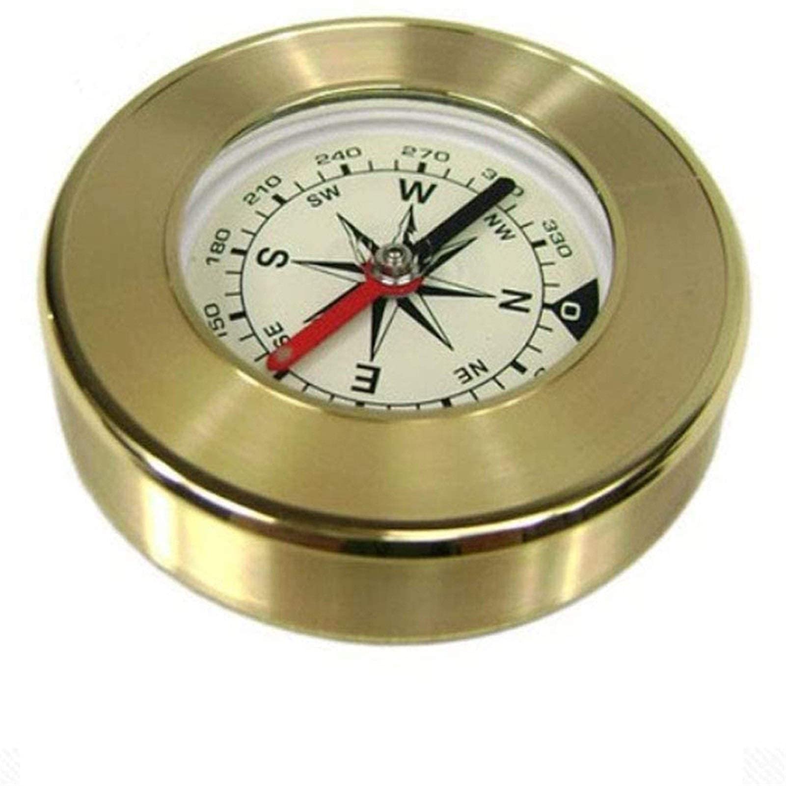 Vintage Brass Compass for Hiking, Camping & Outdoor Navigation - High Precision, Durable & Portable Direction Finder for Travelers, Adventurers & Survivalists - Perfect for Backpacking, Geocaching & Wilderness Exploration