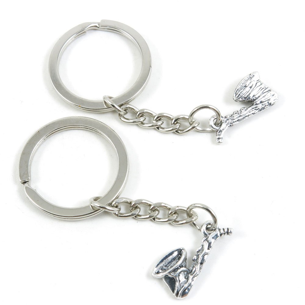 Saxophone Keychain - Fashion Jewelry Key Ring for Car Keys, Door Keys & Key Tags - Bulk Wholesale Supplier (S0AA4) - Perfect for Gifts, Key Organization & Music Lovers