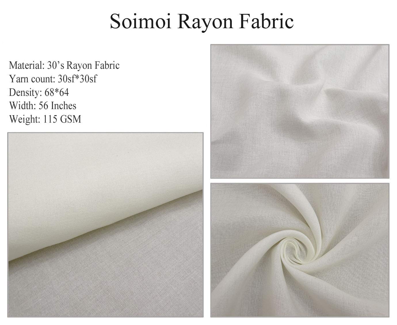 Soimoi Rayon Brown Fabric - Floral Honey Bee Print - for DIY Crafts & Home Decor