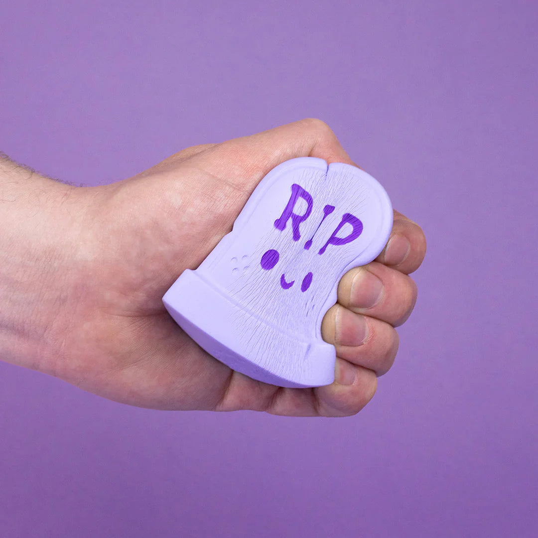 100% Soft Stress Relief Squishy Toy - Rest in Peace Design - Fun & Relaxing Fidget Sensory Toy for Anxiety Relief, Office Desk Decor, and Kids Playtime
