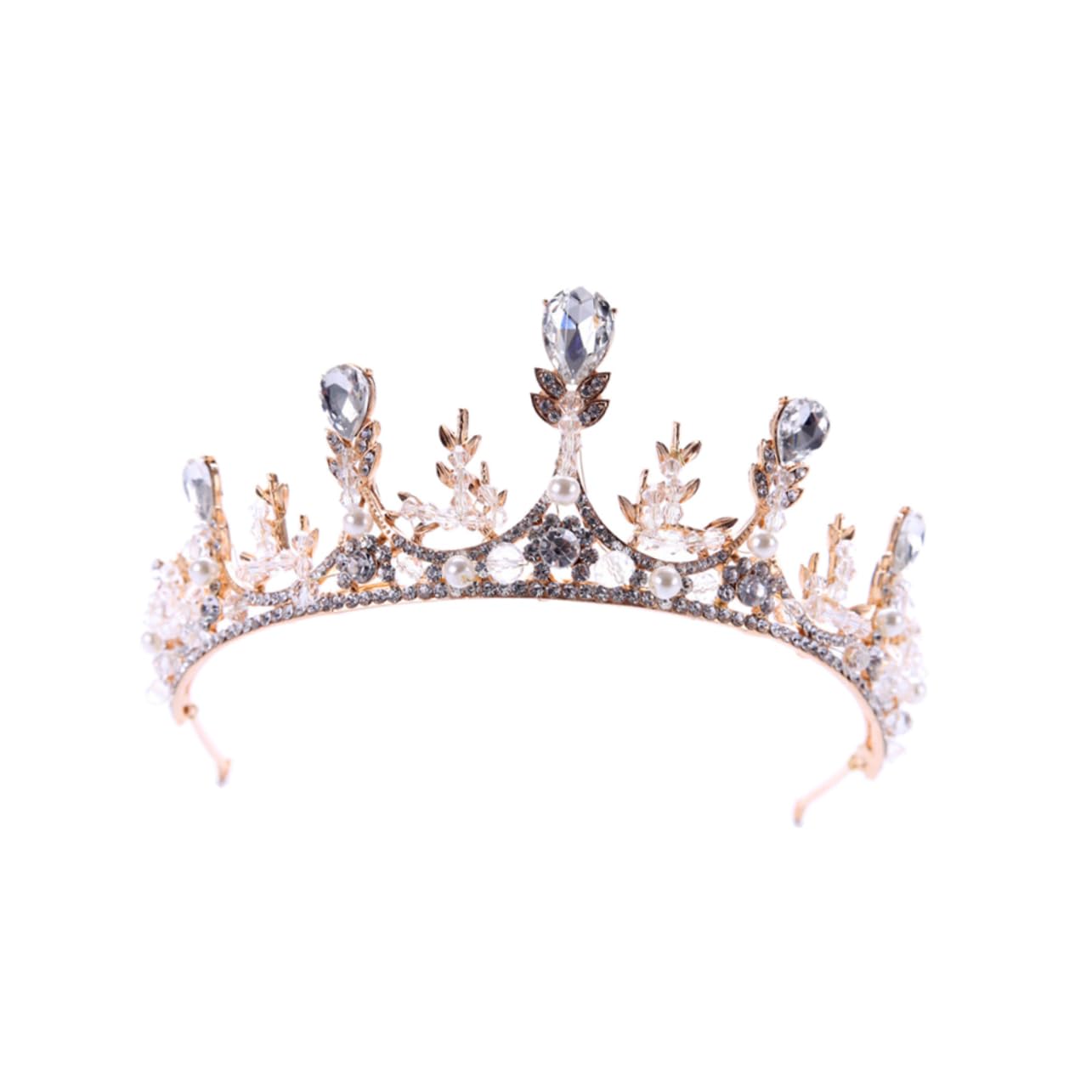 Beavorty Handmade Crystal Bridal Headband – Rhinestone Wedding Hair Clip & Crown Headpiece for Bride – Elegant Alloy Jewelry for Weddings, Prom, Parties, and Special Occasions