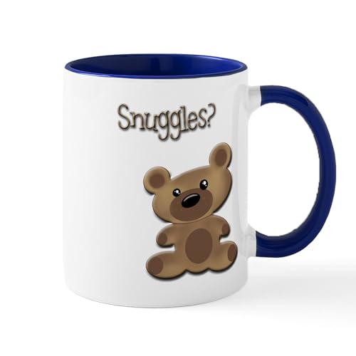 White/Navy Inside - Snuggles Bear Mug
