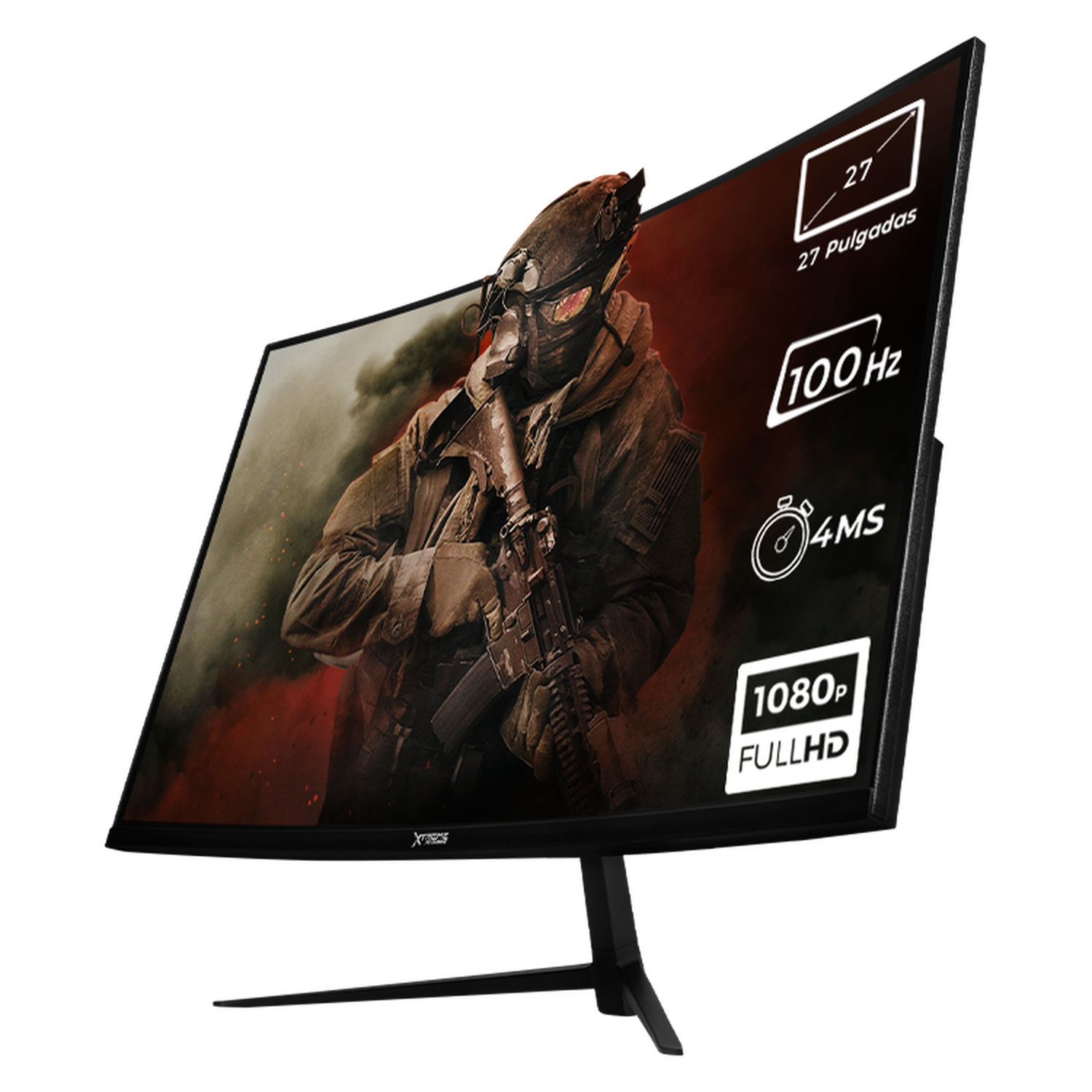 XTREME PC GAMING Monitor 27 Inch Curved - MXT2706BK27C Full HD 100Hz 4ms VA Panel with HDMI - Black | Perfect for Esports, Gaming Setup & Home Office