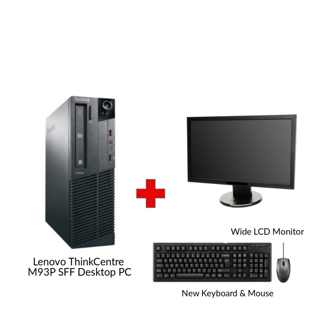 Lenovo ThinkCentre M93P SFF Desktop & 22