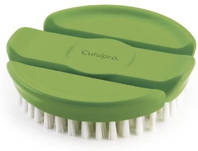 Organic Vegetable Brush with Natural Bristles - Safe & Effective Cleaning for Carrots, Potatoes, Mushrooms - Perfect for Kitchen, Camping & Farm Fresh Produce