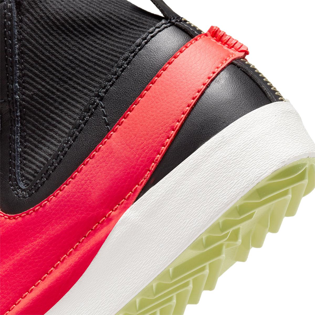 Nike Blazer Mid '77 Jumbo Sneakers - Black & Bright Crimson Retro Basketball Shoes for Men & Women | Perfect for Streetwear, Casual Outfits & Vintage Style Fashion