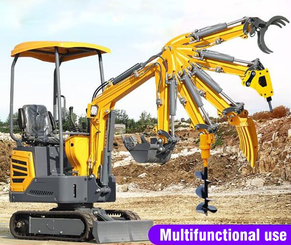 Universal Hydraulic Thumb Clamp for Mini Excavators 0.8-1.5 Tons | Heavy-Duty Excavator Bucket Attachment | 90mm/3.45