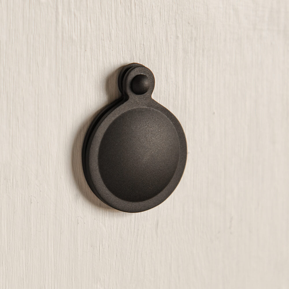 Black Round Covered Escutcheon Plate - Zero Gap Design for Door Hardware | Perfect for Home, Office & Commercial Door Repair and Upgrade