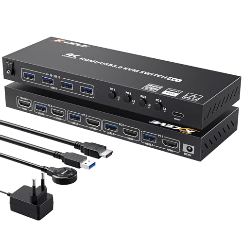 KVM Switch 4 PC 1 Monitor