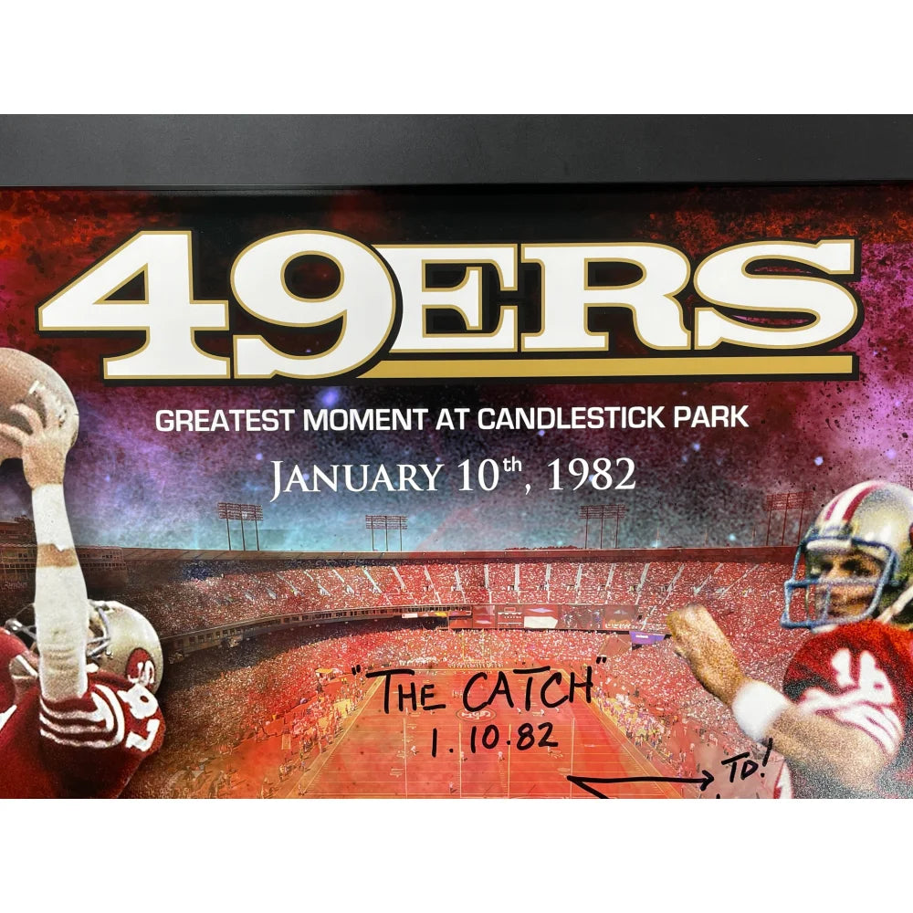 Dwight Clark & Joe Montana Autographed 