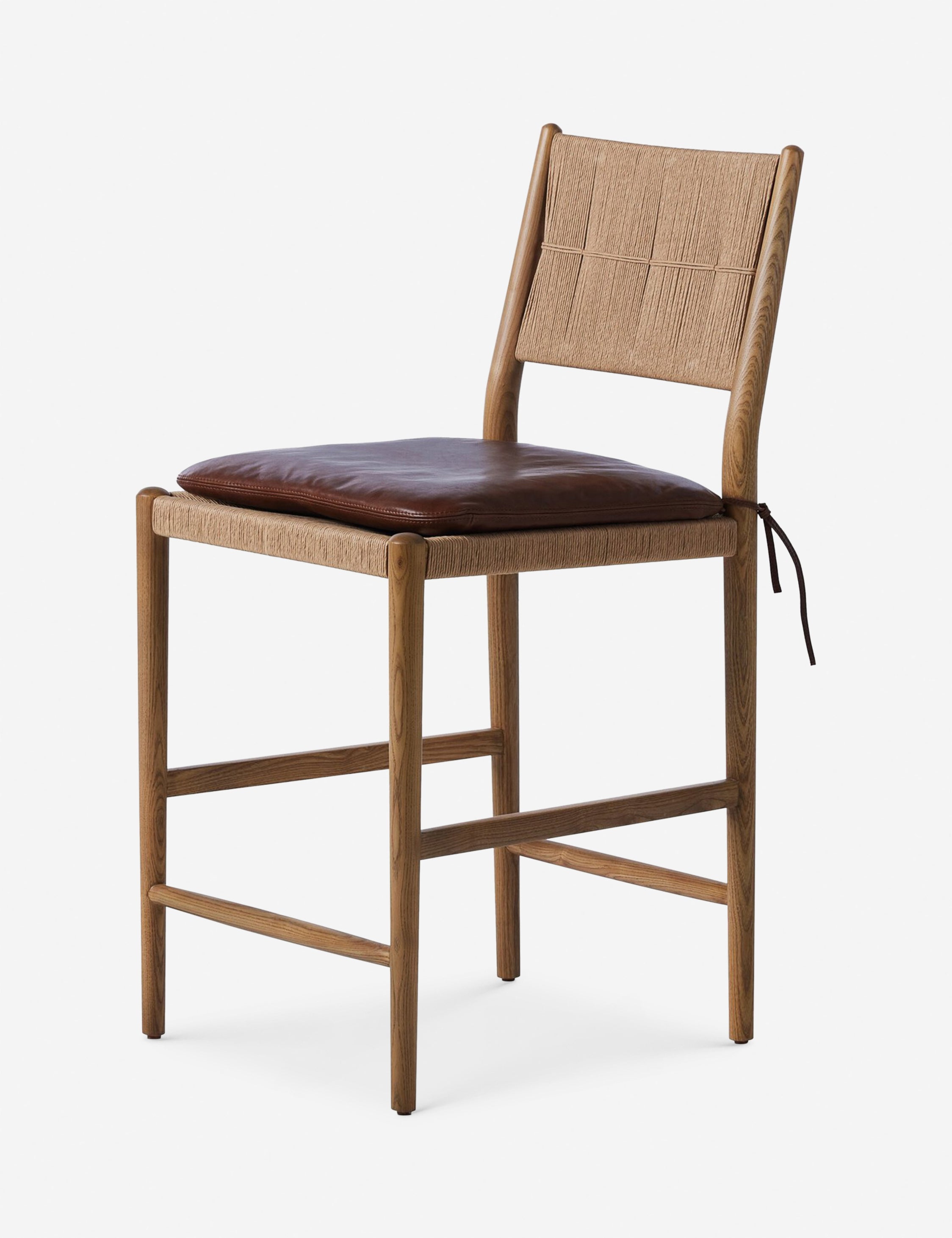 Dara Bar and Counter Stool by Amber Lewis x Four Hands - Modern Kitchen Island & Breakfast Nook Seating for Home Decor