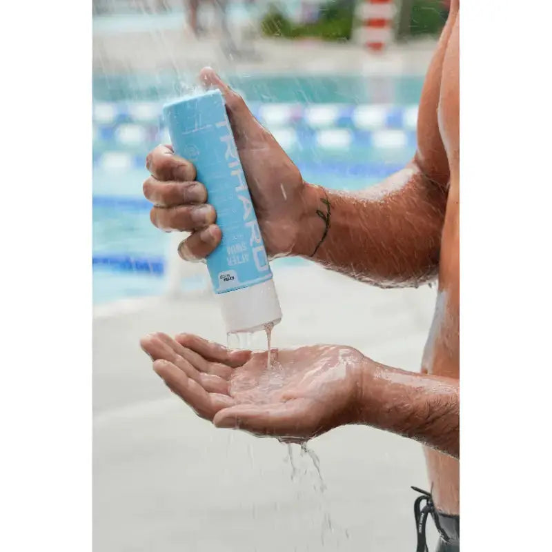 Swimmer Skin Care Combo Set - Pre & Post Swim Body Wash & Hair Care Bundle for Athletes | Chlorine Removal & Moisturizing for Pool & Beach Swimming