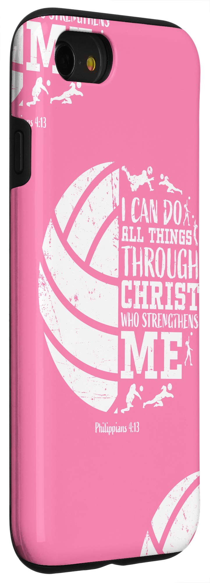 Cute Volleyball iPhone SE (2020)/7/8 Phone Case - Christian Gift for Teen Girls - Perfect for School, Sports & Daily Use