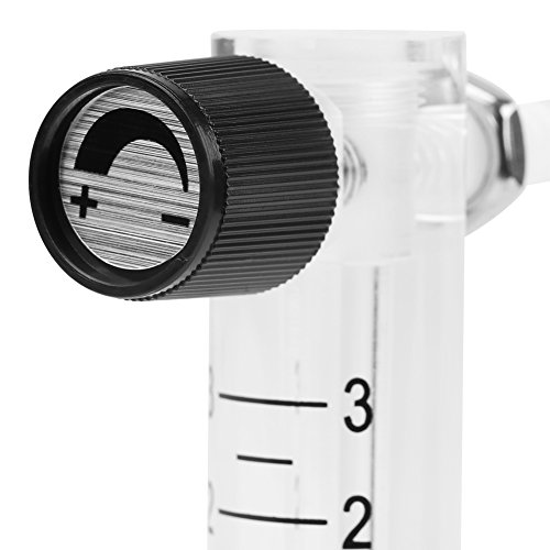 FTVOGUE Oxygen Flow Meter 0-3LPM with Adjustable Control Valve - Medical Grade Gas Regulator for Oxygen Concentrators, Welding, Aquariums & Home Healthcare Use