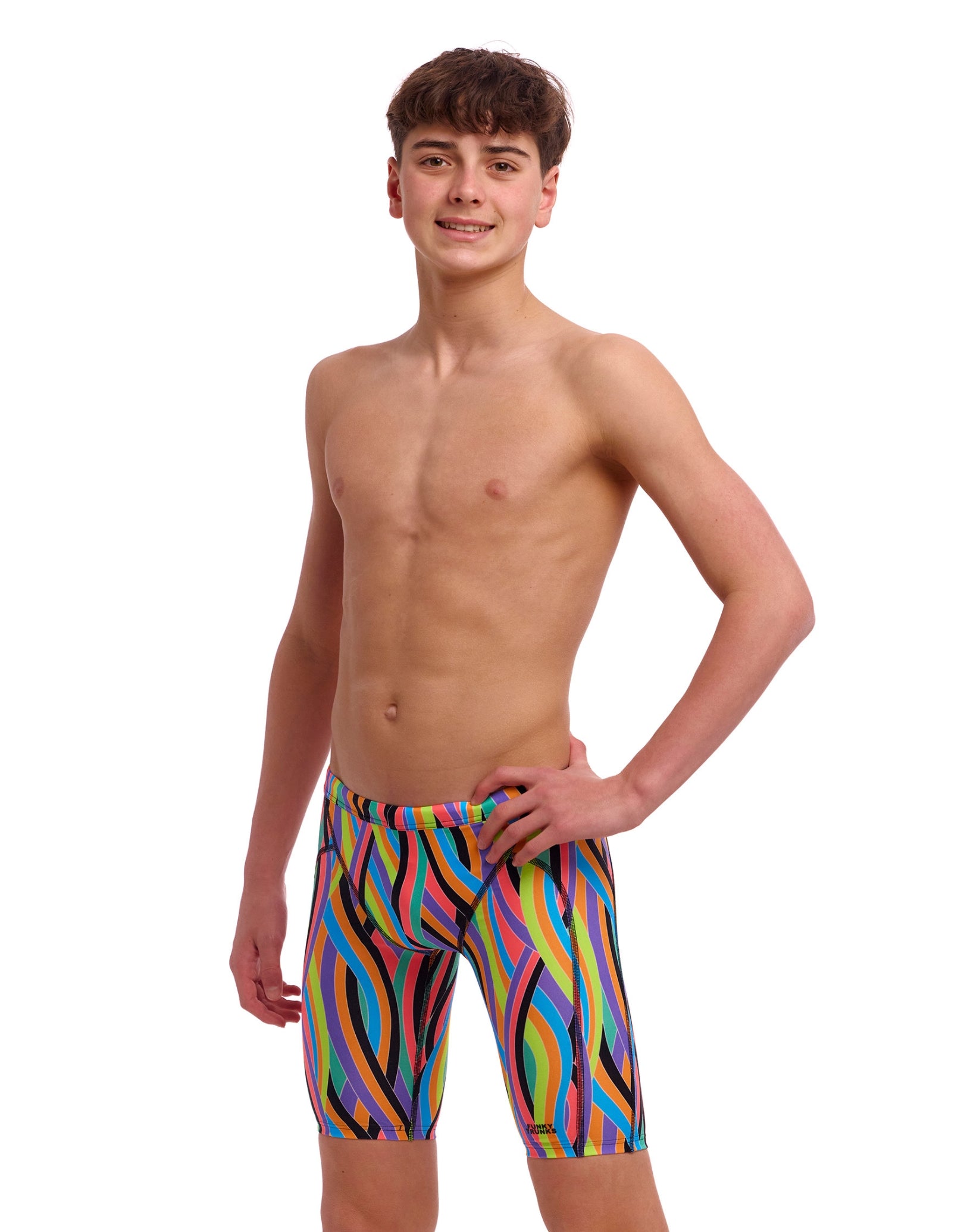 Boys Swim Training Jammer - Quick Dry Competitive Swimwear for Kids & Youth - Perfect for Swim Practice, Lessons, and Water Sports