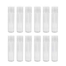 GLANZ NATURALS Empty Lip Gloss Tubes - 5ml Clear Lipstick Containers for DIY Cosmetics, Lip Balm & Makeup Samples (Pack of 10) - Perfect for Homemade Beauty Products, Travel Size & Gift Packaging