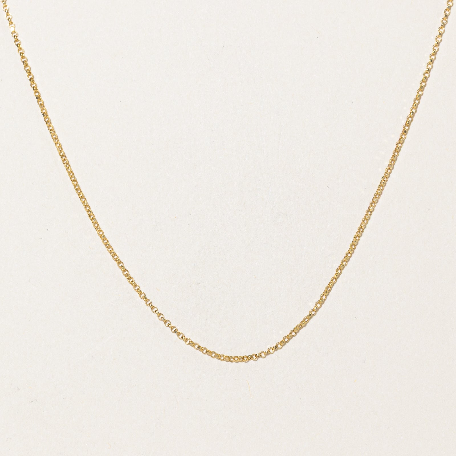 14K Yellow Gold Cable Link Chain Necklace - 18 Inch Durable & Elegant Jewelry for Women | Perfect for Everyday Wear, Gifts & Special Occasions