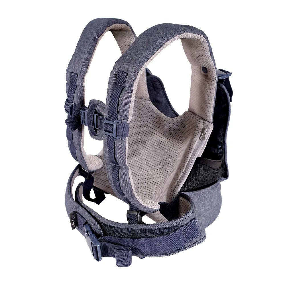 Hug Pack Dog Sling Carrier - Adjustable Pet Carrier for Small Dogs & Cats, Comfortable Hands-Free Design, Blue Jeans - Perfect for Travel, Hiking & Outdoor Adventures