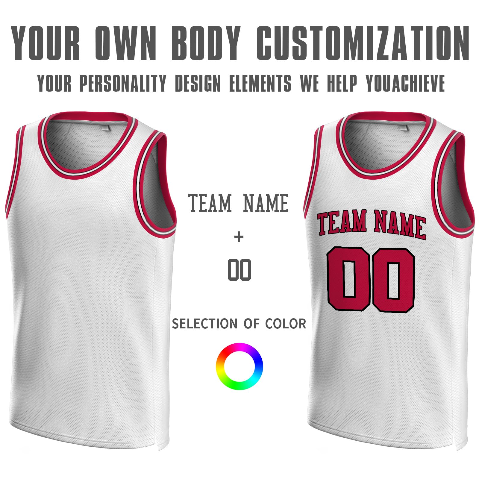 Custom Basketball Jerseys Personalized with Name & Number - Men's Women's Youth Kids Basketball Uniforms - Perfect for Team Games, Tournaments & Fan Apparel